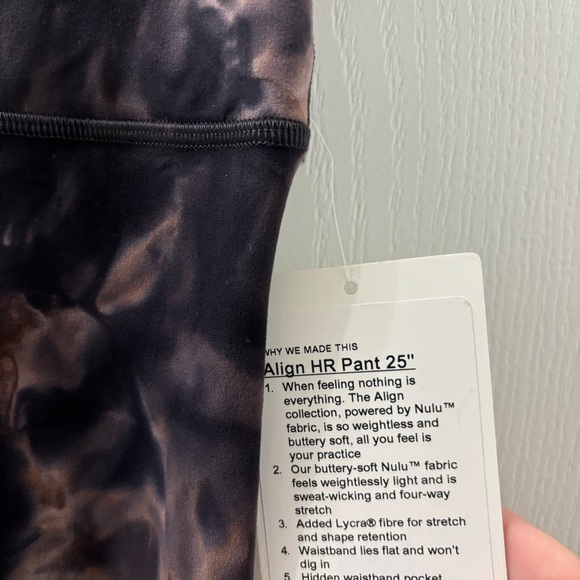 Lululemon Align Hi-Rise 28” Tye Dye - Picture 3 of 7